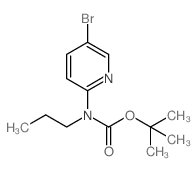 2-(N-BOC-N-丙基氨基)-5-溴吡啶结构式