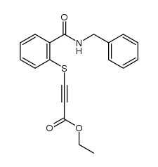 ethyl 3-(2-(benzylcarbamoyl)phenylthio)propiolate Structure