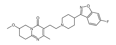 3-[2-[4-(6-Fluoro-1,2-benzisoxazol-3-yl)-1-piperidinyl]ethyl]-6,7,8,9-tetrahydro-7-methoxy-2-methyl-4H-pyrido[1,2-a]pyrimidin-4-one picture
