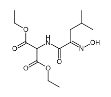 Diethyl N-(2-hydroxyimino-4-methylpentanoyl)amino malonate Structure