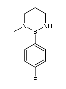 2-(4-fluorophenyl)-1-methyl-1,3,2-diazaborinane结构式