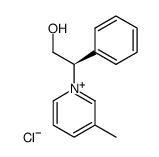 1-((R)-2-Hydroxy-1-phenyl-ethyl)-3-methyl-pyridinium; chloride结构式