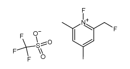 N-Fluoro-2-fluoromethyl-4,6-dimethylpyridinium triflate Structure