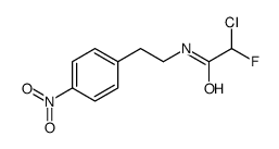 2-chloro-2-fluoro-N-(2-(4-nitrophenyl)ethyl)acetamide structure