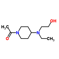 1-{4-[Ethyl(2-hydroxyethyl)amino]-1-piperidinyl}ethanone Structure