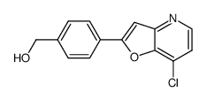 [4-(7-chloro-furo[3,2-b]pyridin-2-yl)-phenyl]-methanol结构式