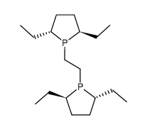 (+)-1,2-双[(2R,5R)-2,5-二乙基膦烷基]乙烷结构式