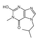 1-methyl-7-(2-methylpropyl)-3H-purine-2,6-dione结构式