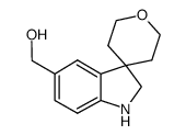 (2',3',5',6'-tetrahydrospiro[indoline-3,4'-pyran]-5-yl)methanol Structure