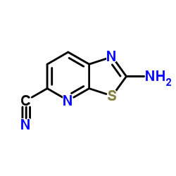 2-Amino[1,3]thiazolo[5,4-b]pyridine-5-carbonitrile结构式