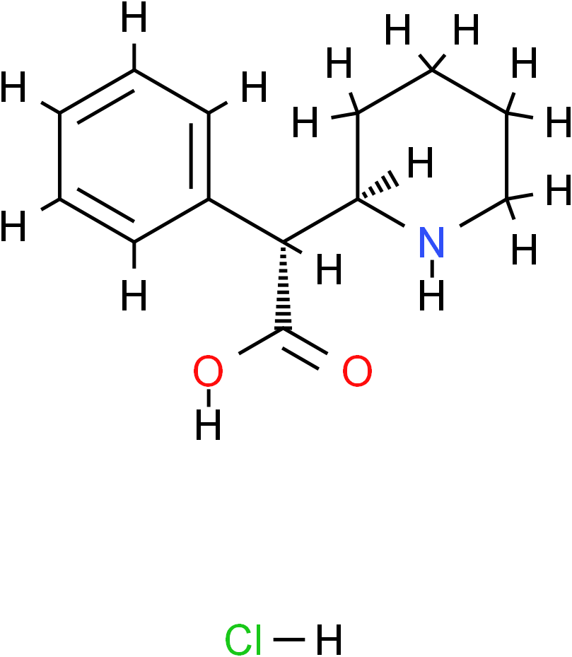 Methylphenidate hydrochloride Structure