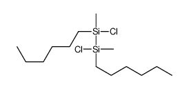 chloro-(chloro-hexyl-methylsilyl)-hexyl-methylsilane Structure