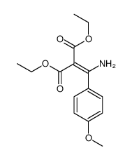 diethyl 2-[amino-(4-methoxyphenyl)methylidene]propanedioate Structure