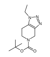 tert-butyl 1-ethyl-6,7-dihydro-1H-[1,2,3]triazolo[4,5-c]pyridine-5(4H)-carboxylate结构式