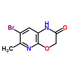 7-Bromo-6-methyl-1H-pyrido[2,3-b][1,4]oxazin-2(3H)-one结构式
