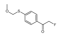 Ethanone, 2-fluoro-1-[4-[(methoxymethyl)thio]phenyl]- (9CI)结构式