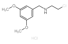 Benzenemethanamine,N-(2-chloroethyl)-3,5-dimethoxy-, hydrochloride (1:1) structure