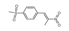1-methanesulfonyl-4-(2-nitro-propenyl)-benzene结构式