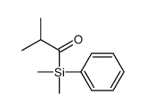 1-[dimethyl(phenyl)silyl]-2-methylpropan-1-one结构式