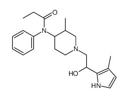 N-[1-[2-hydroxy-2-(3-methyl-1H-pyrrol-2-yl)ethyl]-3-methylpiperidin-4-yl]-N-phenylpropanamide Structure