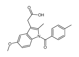 2-[5-methoxy-2-methyl-1-(4-methylbenzoyl)indol-3-yl]acetic acid Structure