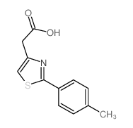 [2-(4-Methylphenyl)-1,3-thiazol-4-yl]acetic acid Structure