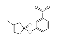 3-methyl-1-(3-nitrophenoxy)-2,5-dihydro-1λ5-phosphole 1-oxide结构式