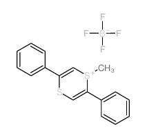 1-methyl-2,5-diphenyl-1,4-dithiin-1-ium,tetrafluoroborate Structure