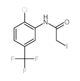 N-[2-chloro-5-(trifluoromethyl)phenyl]-2-iodo-acetamide结构式