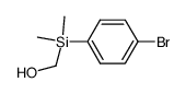 ((4-bromophenyl)dimethylsilyl)methanol结构式