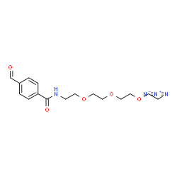 Ald-Ph-amido-C2-PEG3-azide structure