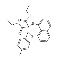 diethyl 3-(p-tolyl)naphtho[1,8-ef][1,4]dithiepine-2,2(3H)-dicarboxylate Structure