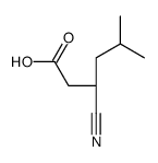 (3S)-3-cyano-5-methylhexanoic acid Structure