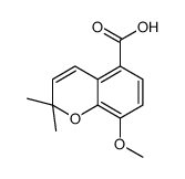 8-methoxy-2,2-dimethylchromene-5-carboxylic acid Structure