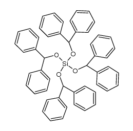 tetrakis(diphenylmethoxy)silane Structure