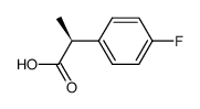 (S)-(+)-2-(4'-fluorophenyl)propanoic acid结构式