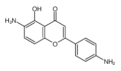 4H-1-Benzopyran-4-one,6-amino-2-(4-aminophenyl)-5-hydroxy-(9CI)结构式