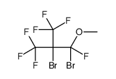 1,2-Dibromo-1,3,3,3-tetrafluoro-2-(trifluoromethyl)propylmethyl ether结构式