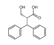(R)-2-(hydroxymethyl)-3,3-diphenylpropanoic acid结构式