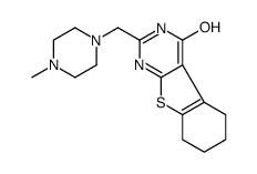 2-[(4-methylpiperazin-1-yl)methyl]-5,6,7,8-tetrahydro-3H-[1]benzothiolo[2,3-d]pyrimidin-4-one Structure