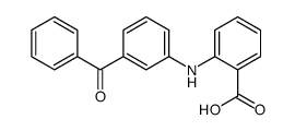 2-[(3-Benzoylphenyl)amino]benzoic acid structure