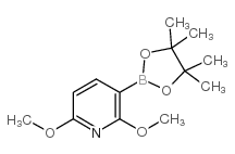 2,6-二甲氧基吡啶-3-硼酸频呢醇酯结构式