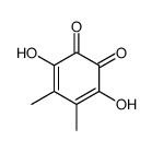 3,6-dihydroxy-4,5-dimethylcyclohexa-3,5-diene-1,2-dione结构式