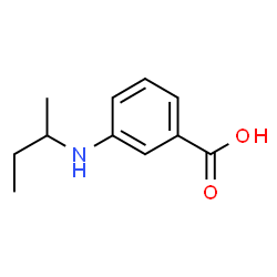 Benzoic acid, 3-[(1-methylpropyl)amino]- (9CI) structure