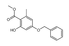 2-Hydroxy-6-methyl-4-(phenylmethoxy)benzoic acid methyl ester结构式