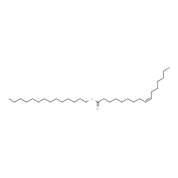 9-Hexadecenoic acid, tetradecyl ester, (Z)- structure