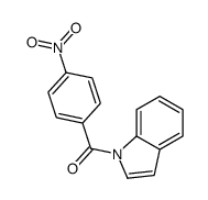 indol-1-yl-(4-nitrophenyl)methanone Structure