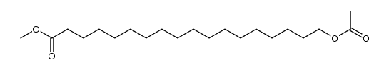 18-acetoxy-octadecanoic acid methyl ester Structure