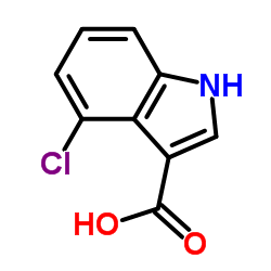 1H-Indole-3-carboxylic acid, 4-chloro- structure