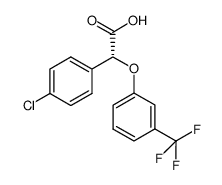 (aR)-4-chloro-a-[3-(trifluoromethyl)phenoxy]benzeneacetic acid结构式